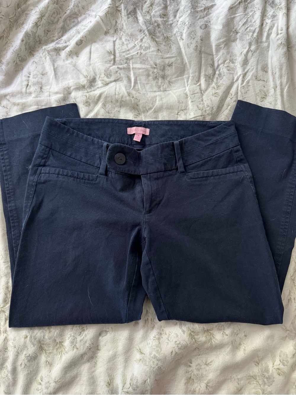Women’s Navy Stretch Mid-Rise pants